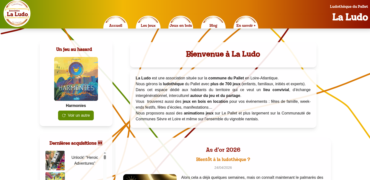 Le nouveau site de La Ludo